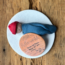 Load image into Gallery viewer, Custom Baby's first 1st Christmas clay ornament