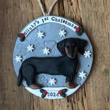 Load image into Gallery viewer, 1 member custom clay pet ornament