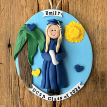 Load image into Gallery viewer, 1 Person Graduate clay Graduation Ornament gift