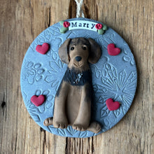 Load image into Gallery viewer, 1 member custom clay pet ornament