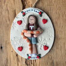 Load image into Gallery viewer, 1 Member custom clay Christmas ornament
