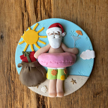 Load image into Gallery viewer, Santa’s vacation ornament