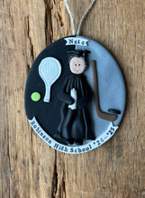Load image into Gallery viewer, 1 Person Graduate clay Graduation Ornament gift