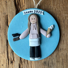 Load image into Gallery viewer, 1 Member custom clay Christmas ornament