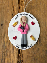 Load image into Gallery viewer, 1 Member custom clay Christmas ornament