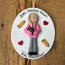 Load image into Gallery viewer, 1 Member custom clay Christmas ornament