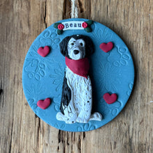 Load image into Gallery viewer, 1 member custom clay pet ornament