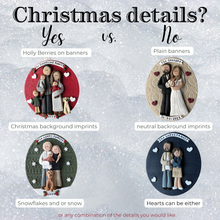 Load image into Gallery viewer, 1 Member custom clay Christmas ornament