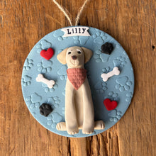 Load image into Gallery viewer, 1 member custom clay pet ornament