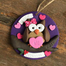 Load image into Gallery viewer, Custom Baby's first 1st Christmas clay ornament