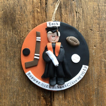Load image into Gallery viewer, 1 Person Graduate clay Graduation Ornament gift
