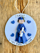 Load image into Gallery viewer, 1 Person Graduate clay Graduation Ornament gift