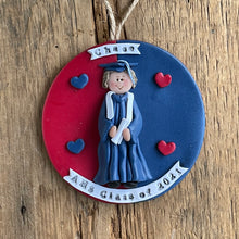 Load image into Gallery viewer, 1 Person Graduate clay Graduation Ornament gift