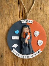 Load image into Gallery viewer, 1 Person Graduate clay Graduation Ornament gift