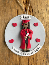 Load image into Gallery viewer, 1 Person Graduate clay Graduation Ornament gift

