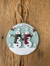 Load image into Gallery viewer, Snowman Christmas ornament
