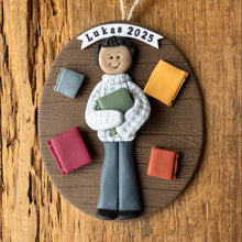 Load image into Gallery viewer, 1 Member custom clay Christmas ornament
