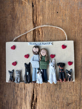Load image into Gallery viewer, Large Family custom clay ornament 7 or more members
