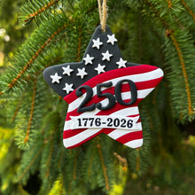 Load image into Gallery viewer, 250th Star ornament
