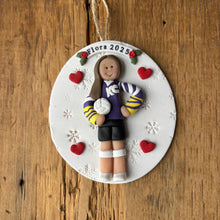 Load image into Gallery viewer, 1 Member custom clay Christmas ornament
