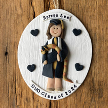 Load image into Gallery viewer, 1 Person Graduate clay Graduation Ornament gift
