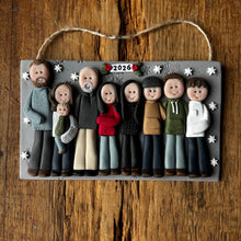 Load image into Gallery viewer, Large Family custom clay ornament 7 or more members
