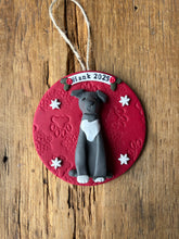 Load image into Gallery viewer, 1 member custom clay pet ornament
