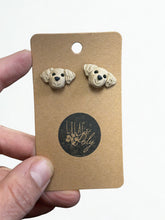 Load image into Gallery viewer, Golden retriever earrings

