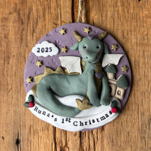 Load image into Gallery viewer, Custom child's theme Christmas ornament
