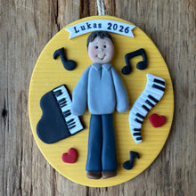 Load image into Gallery viewer, 1 Member custom clay Christmas ornament
