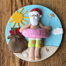 Load image into Gallery viewer, Santa’s vacation ornament
