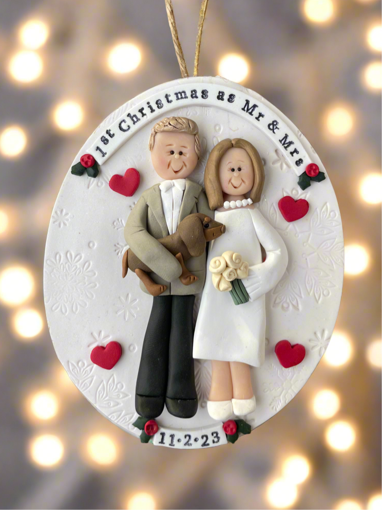 Custom wedding ornament