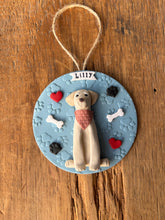 Load image into Gallery viewer, 1 member custom clay pet ornament
