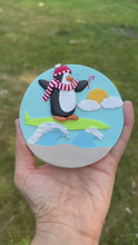 Load and play video in Gallery viewer, Surfing penguin ornament
