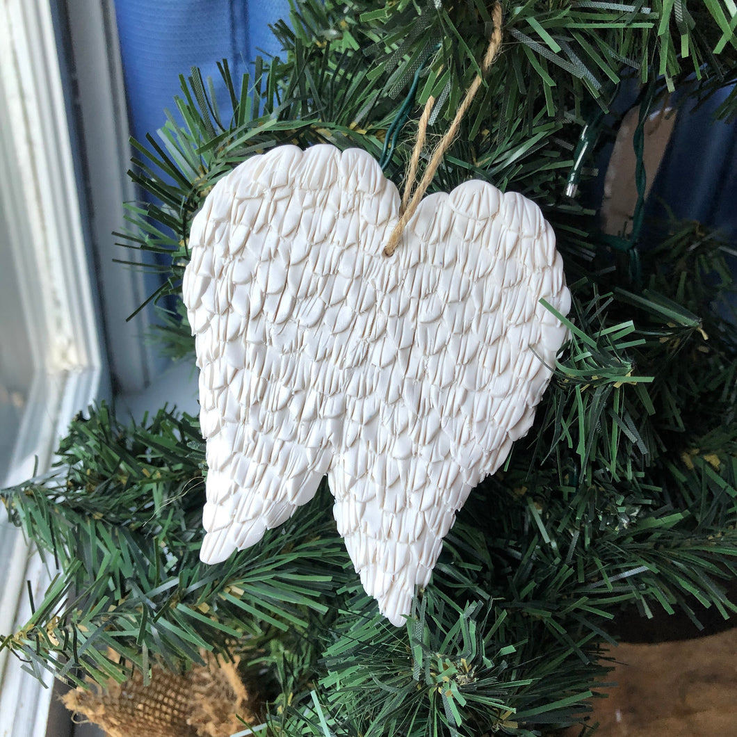 Angel wings ornament
