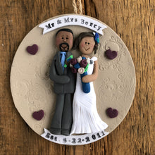 Load image into Gallery viewer, 2 Member custom wedding ornament
