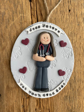 Load image into Gallery viewer, 1 Member custom clay Christmas ornament
